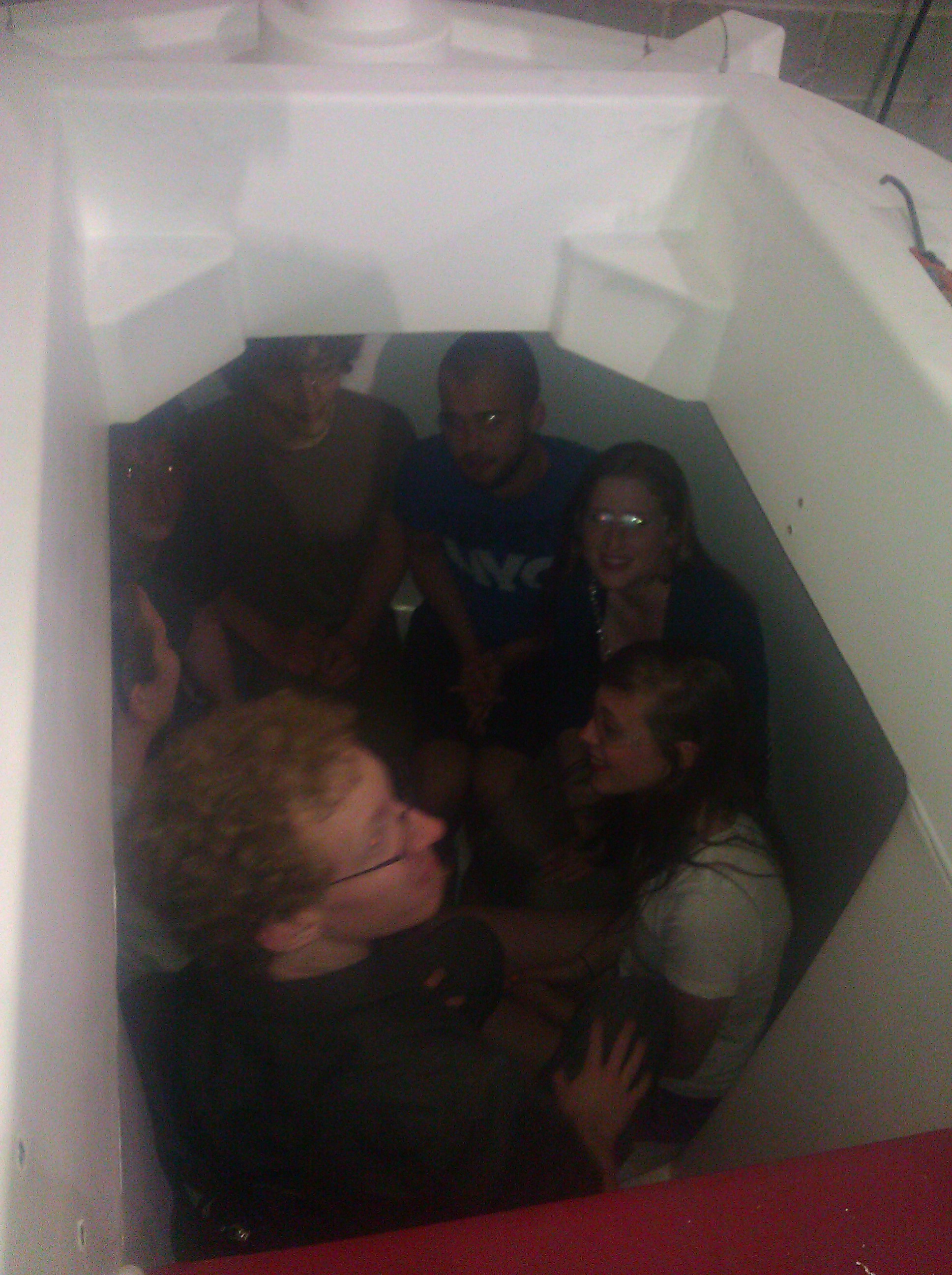 8 UC students inside Shelter, 8 College Students inside shelter